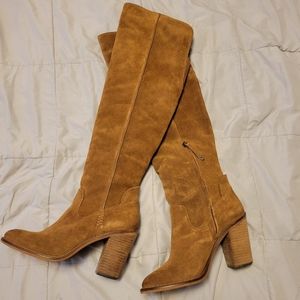 Dolce Vita over the knee boots, size 8.5, brown